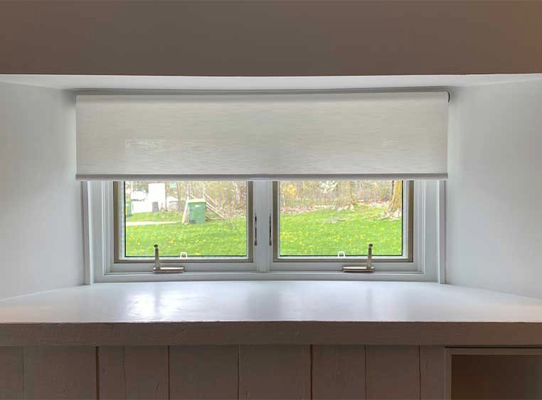 Shades over a double window