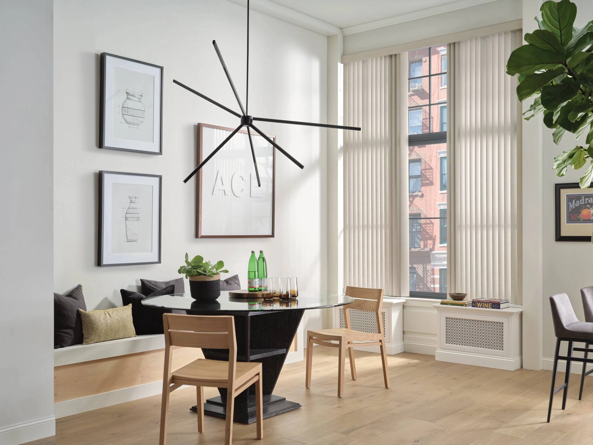 Hunter Douglas Somner® Vertical Blinds near Bellevue, Washington