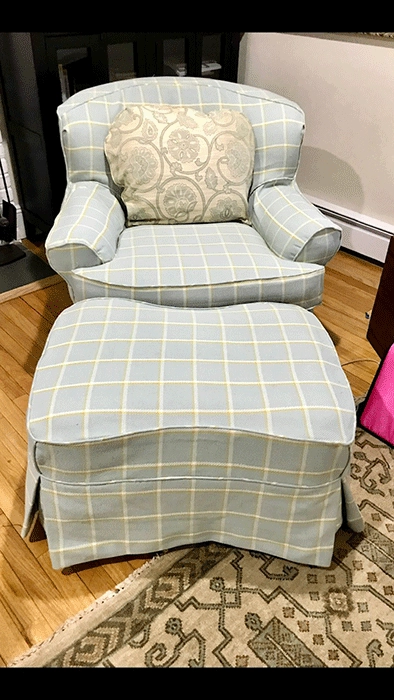 Slipcover upholstery job