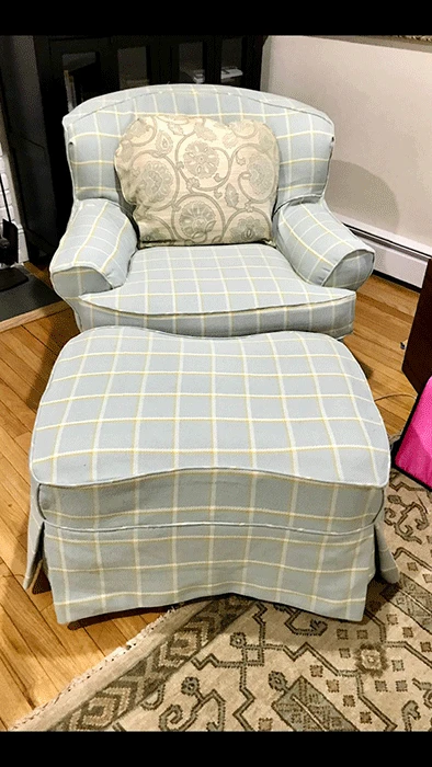 Slipcover upholstery job
