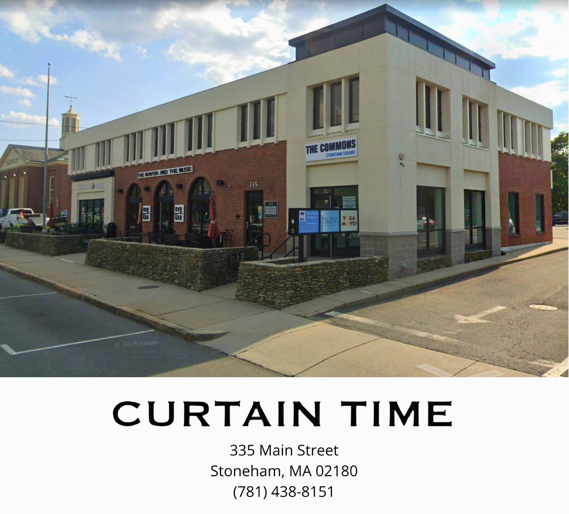 An image of Curtain Time's new location at 335 Main Street, Stoneham, MA