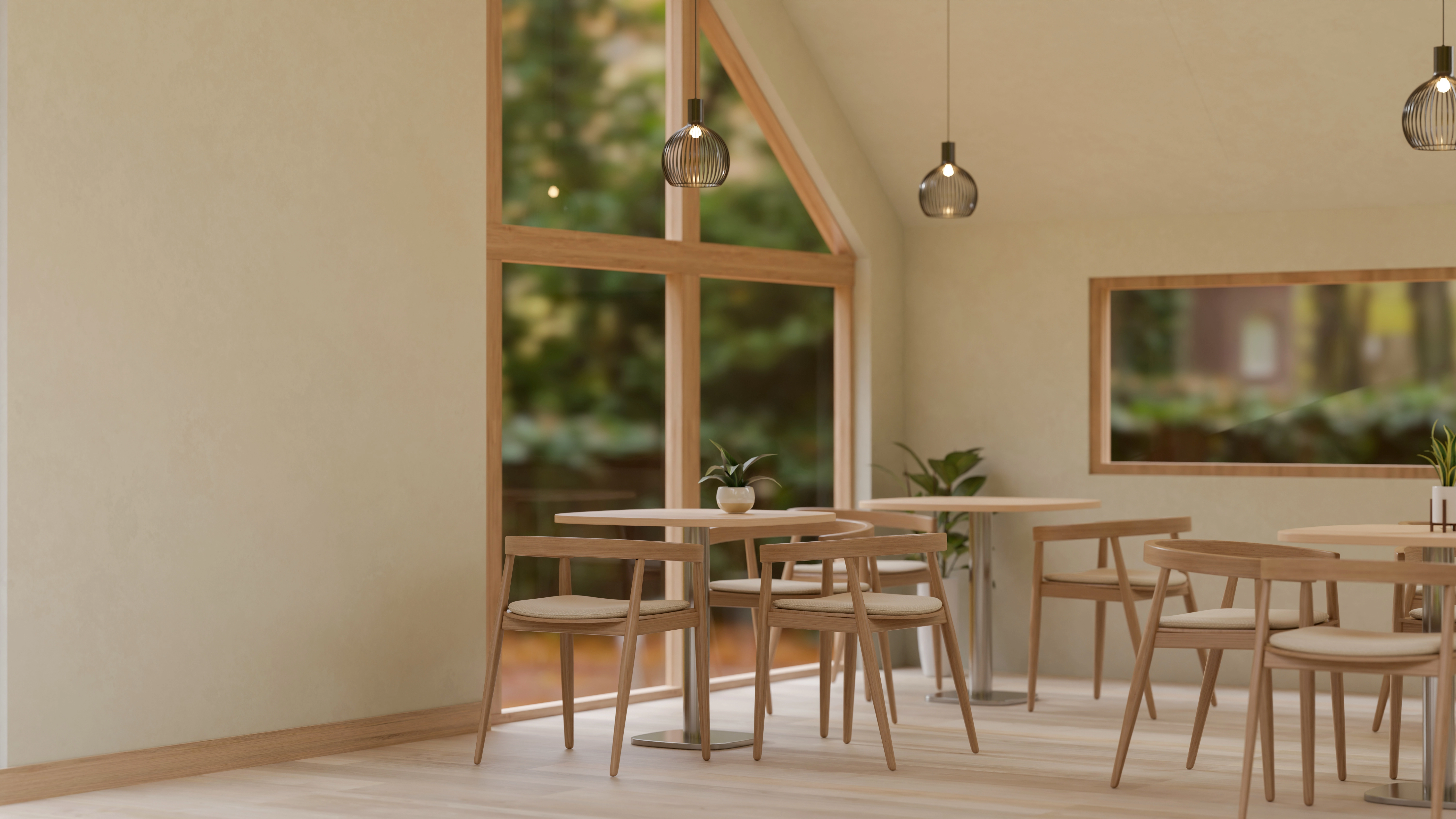 A minimalist space with angled windows near New Mexico (NM)