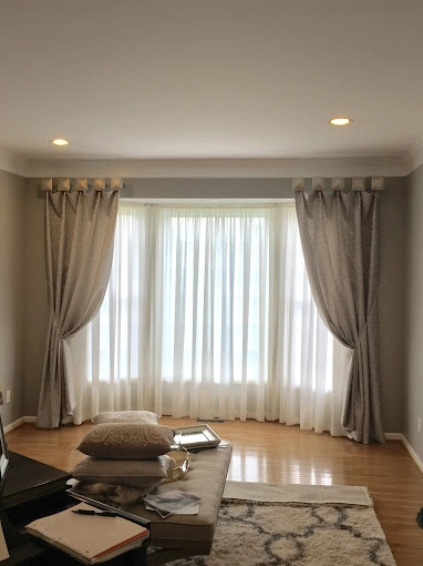 Drapes Hung With Medallions