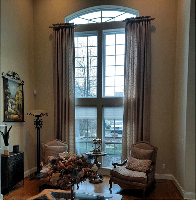 Drapery job by JM Windows