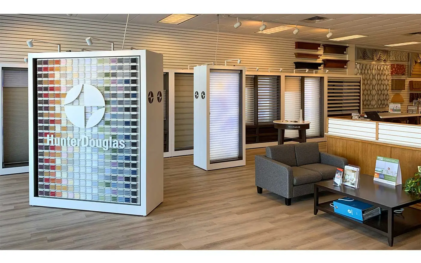 Bed, Bath and Drapery showroom.