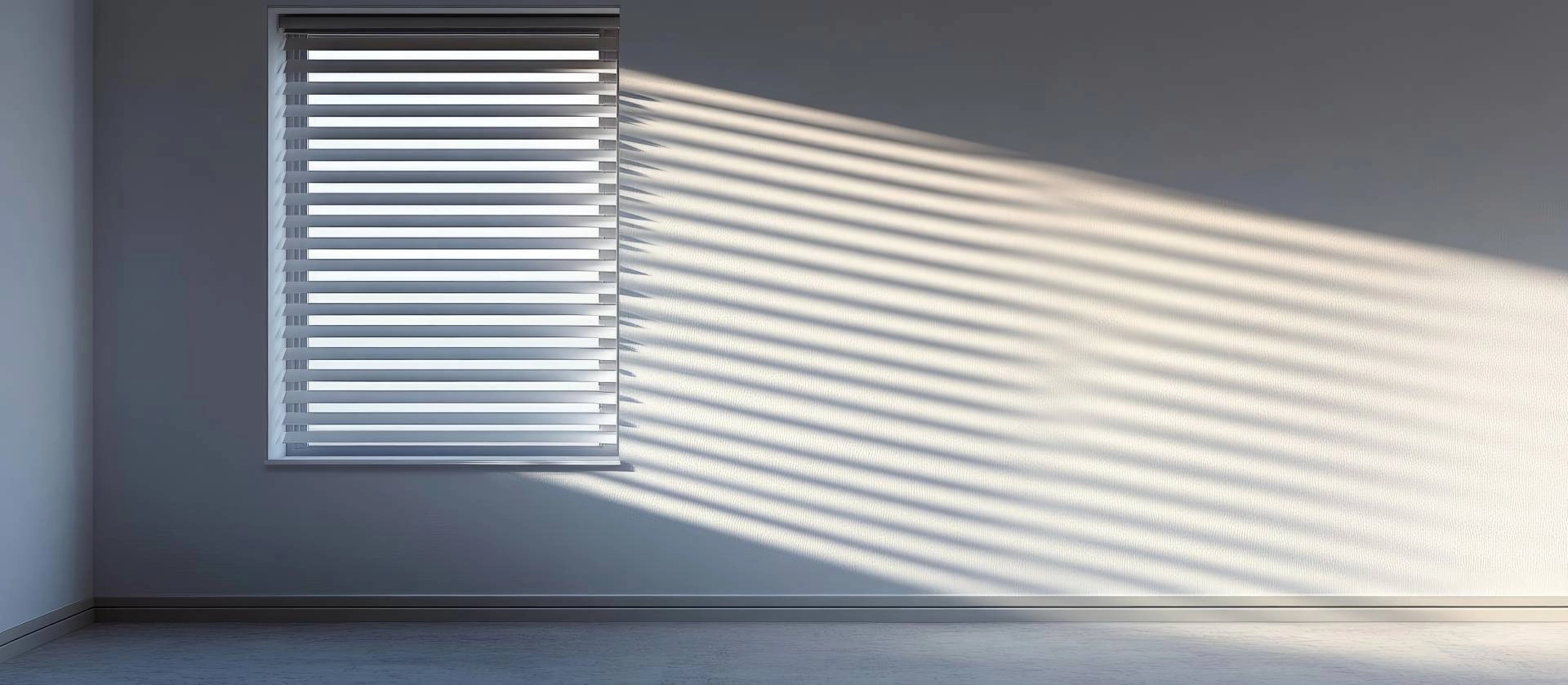 Cordless blinds with sunlight streaming through the open slats near Apex, NC