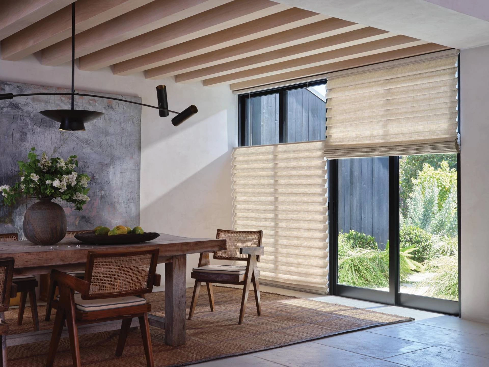 Hunter Douglas Vignette® Roman Shades as top down bottom up window shades near Saint Michael, MN