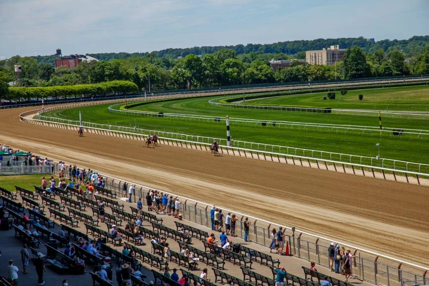 Belmont Park Racetrack in New Hyde Park, NY.