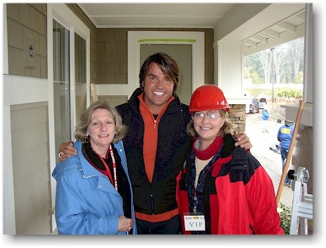 Michael Moloney of Extreme Makeover Home Edition with Sandie and Tami of The Blind Alley