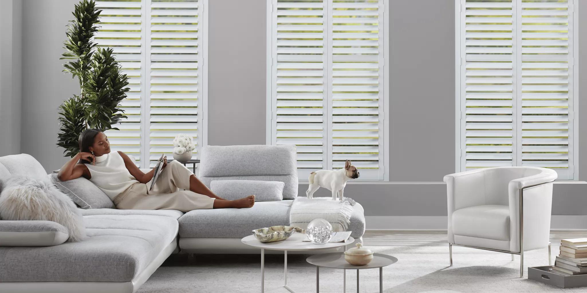 NewStyle Hybrid Shutters in Living Room