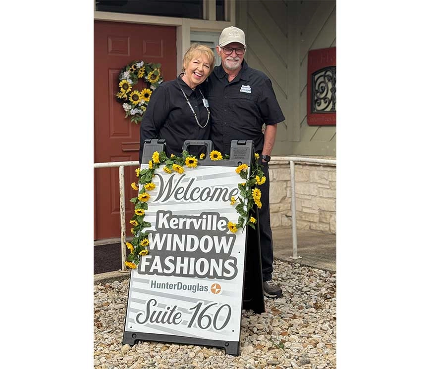 Kerrville Window Fashions owners.