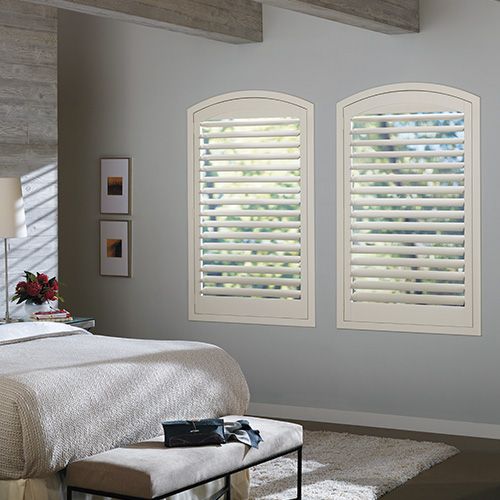 NewStyle Hybrid Shutters in Bedroom