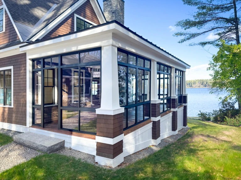 Outdoor shades, awnings, and enclosures by JM Windows.