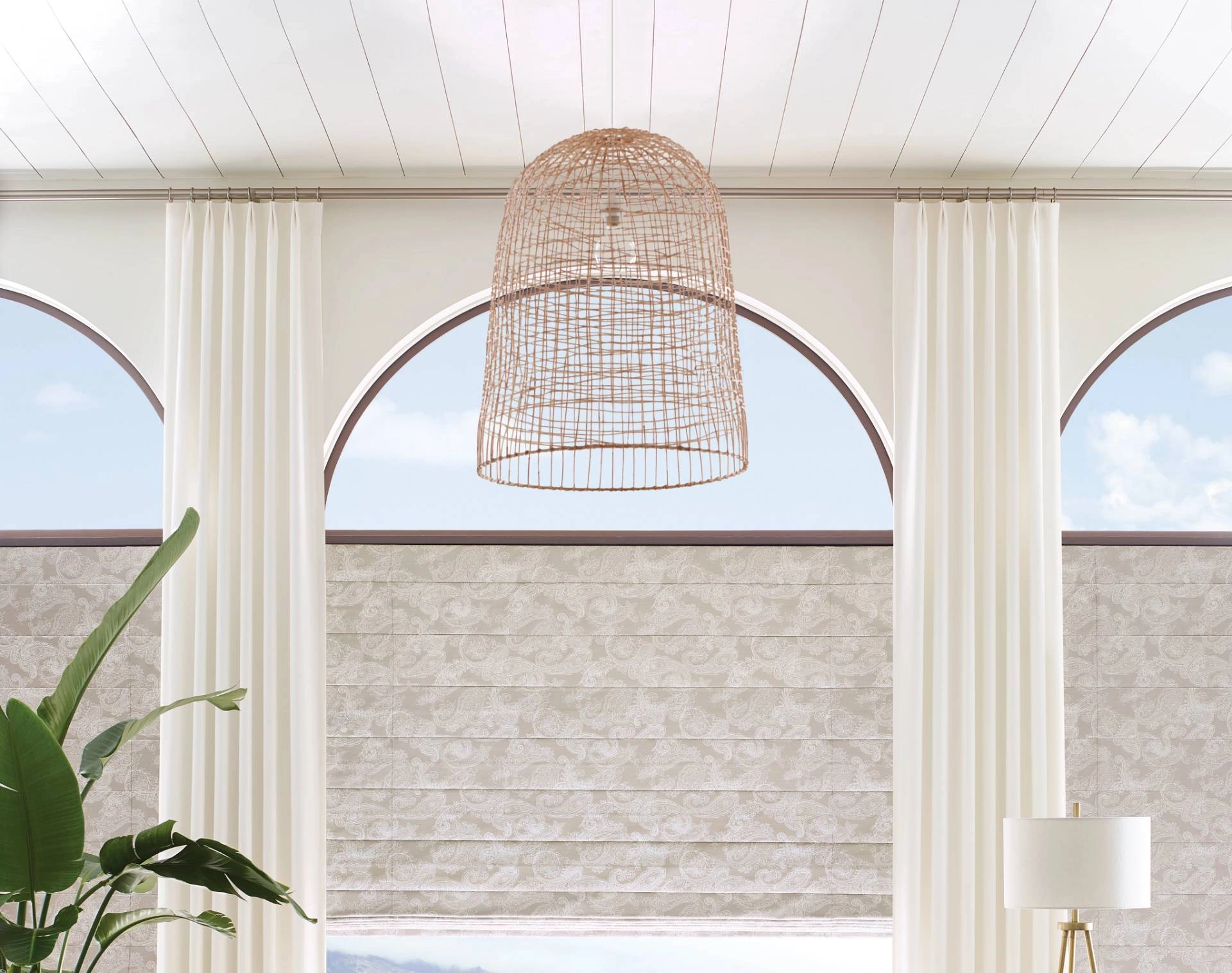 Douglas Vignette® Roman Shades in a commercial office near Newburgh, New York