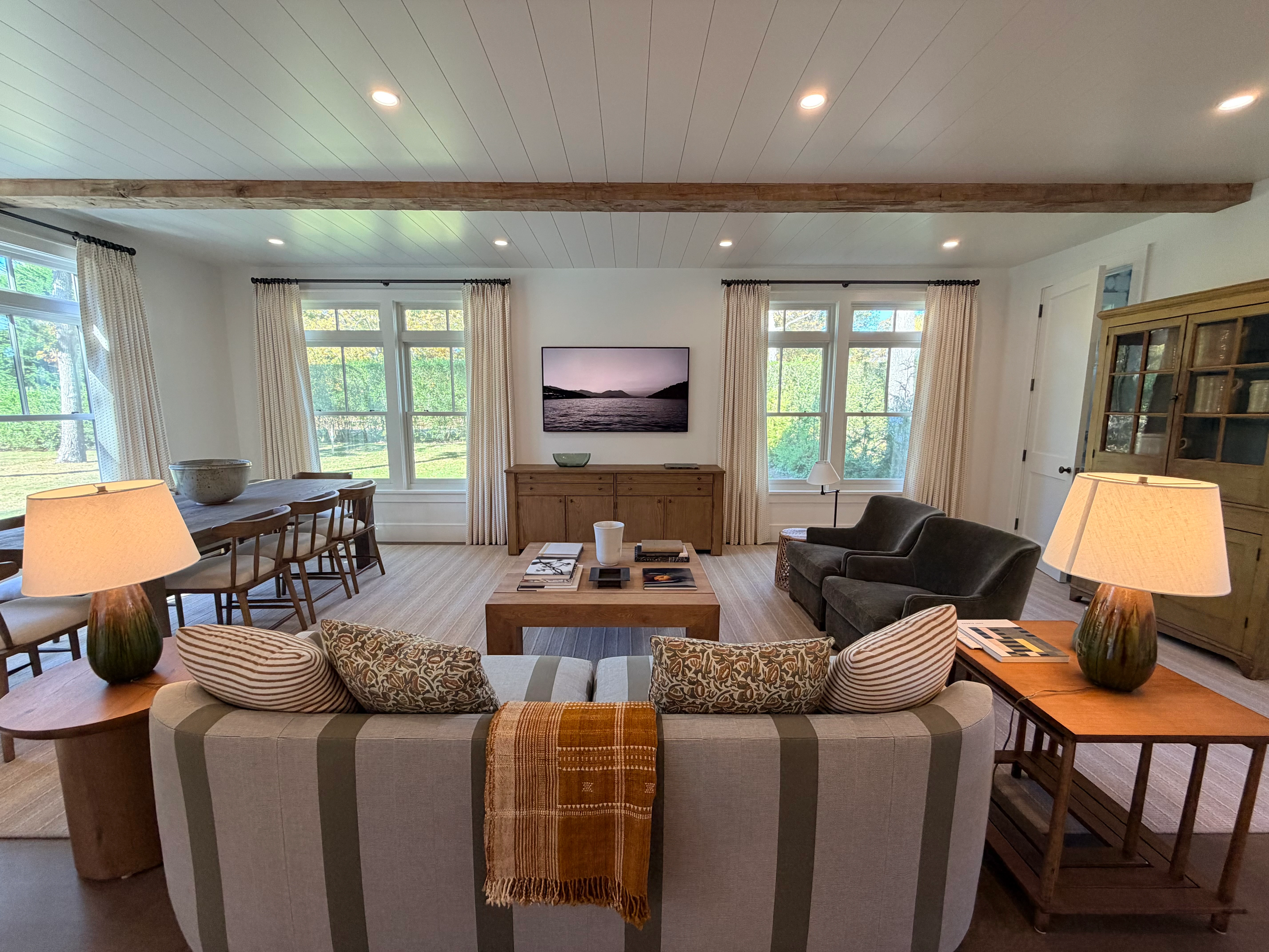 Drapery by JM Windows.