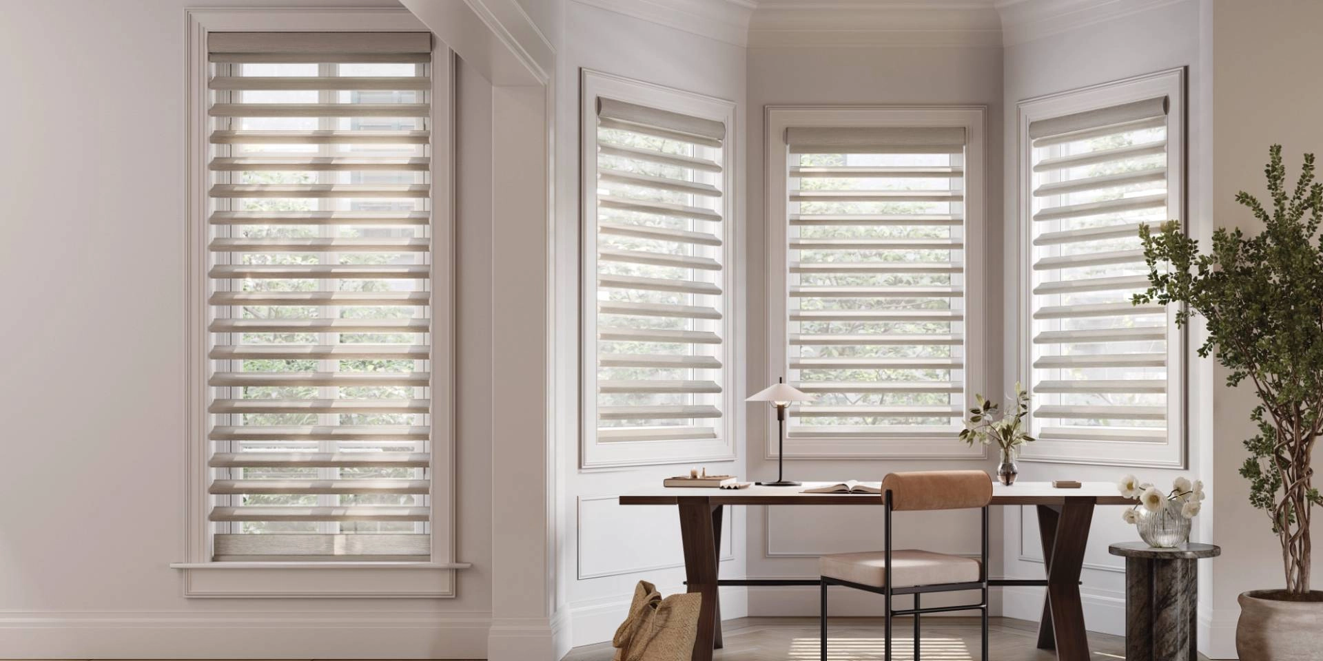 Hunter Douglas Pirouette® Sheer Shades as a new home window treatment near Virginia Beach, VA