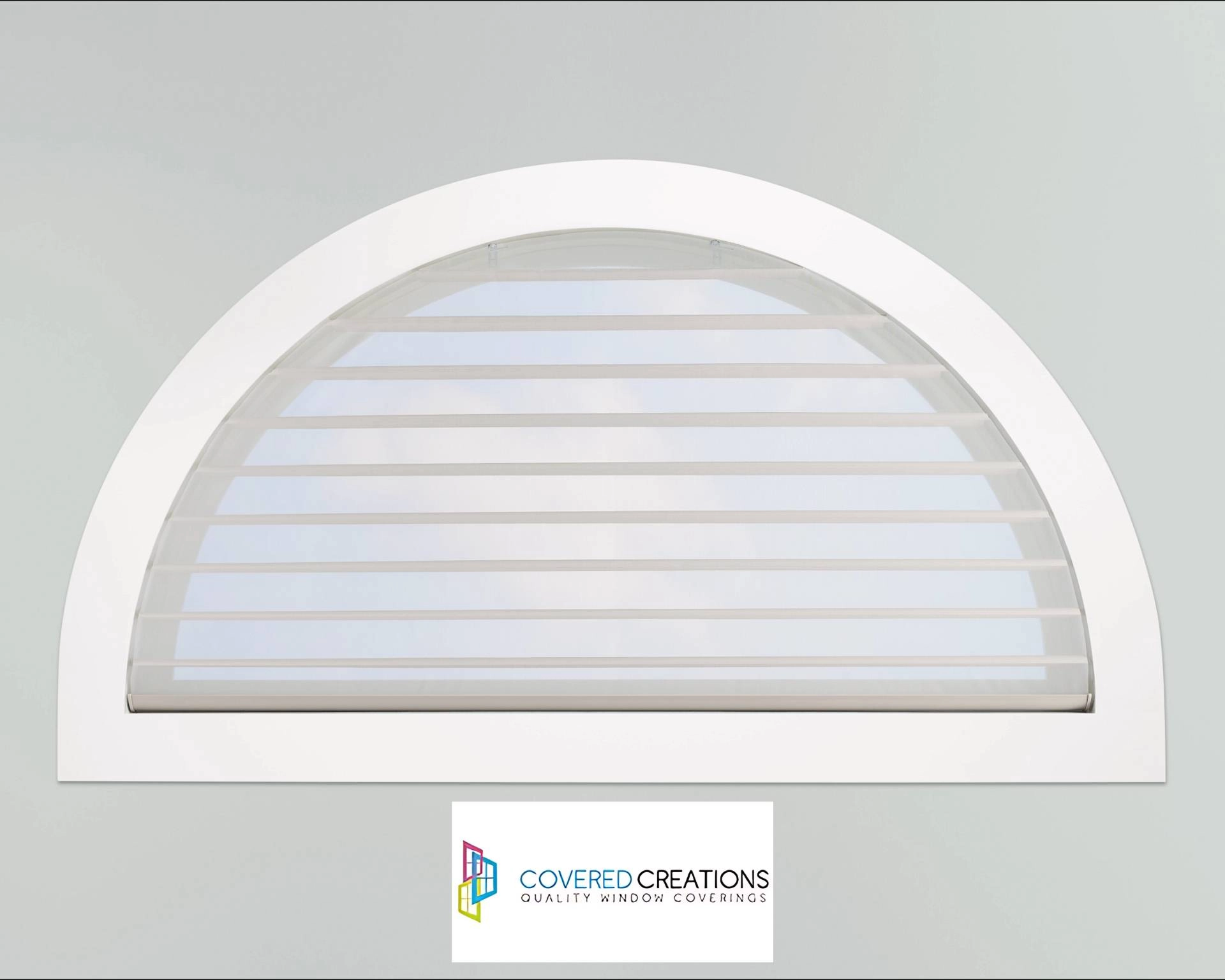 Hunter Douglas Silhouette® Sheer Shades on an arched window near Dallas, Texas (TX)