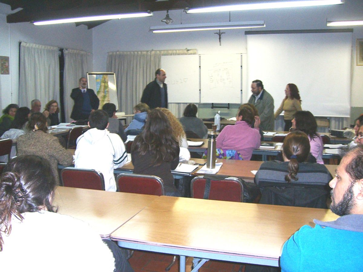 Acto de firma del convenio con la Facultad de Teología de la UCA