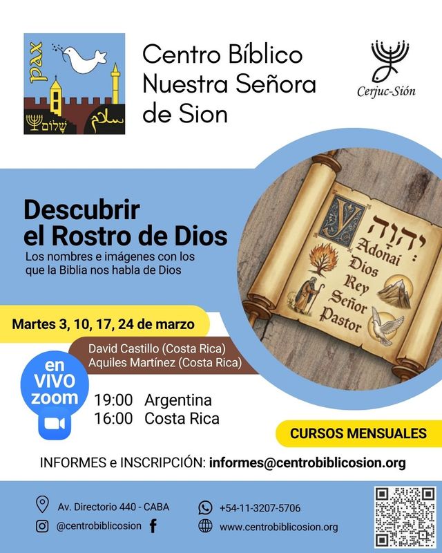 Pieza promocional del curso Nombres de Dios