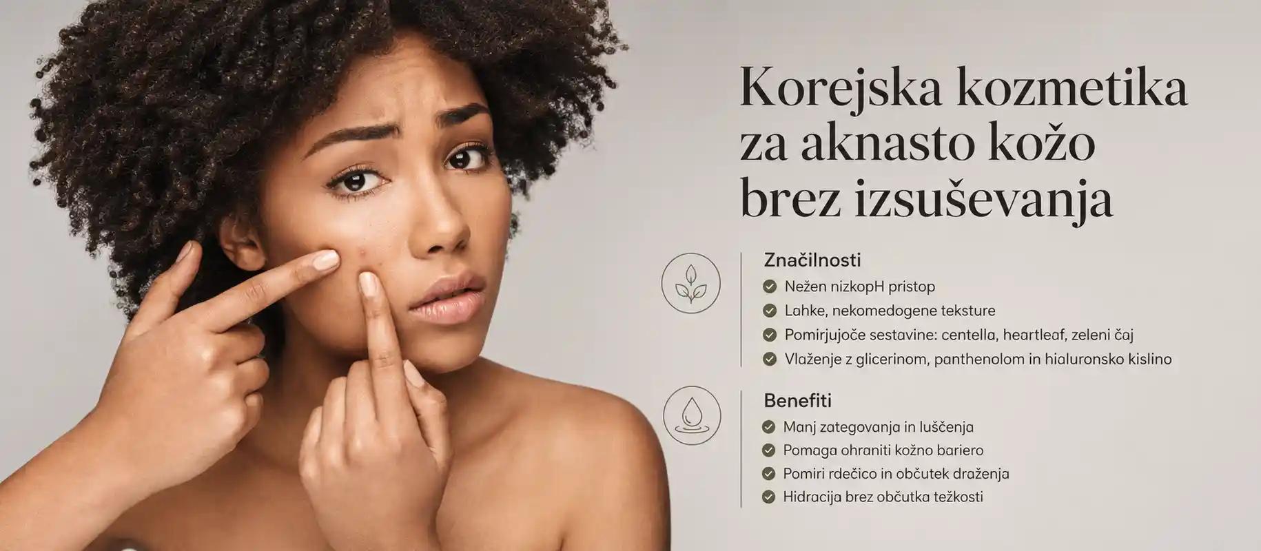 Zakaj korejska kozmetika ne izsuši aknaste kože