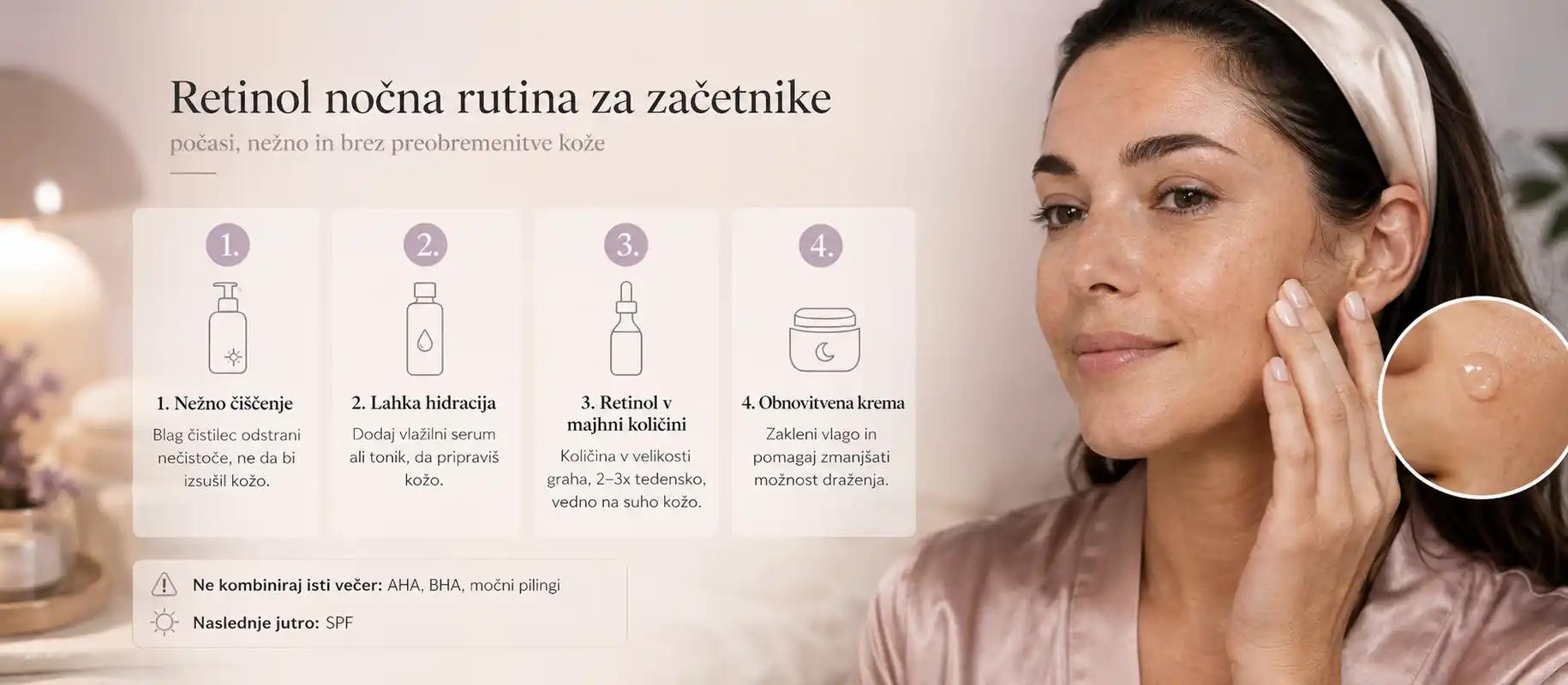 Retinol nočna rutina za začetnike