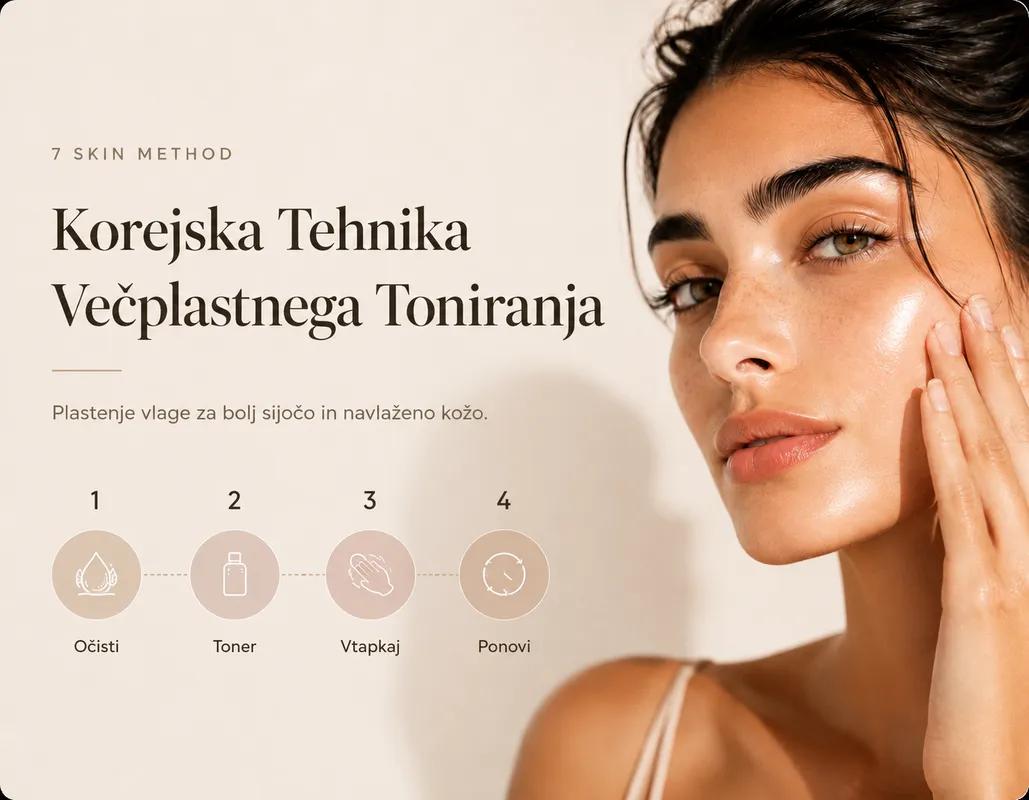 7 Skin Method — korejska tehnika nanašanja tonika v plasteh