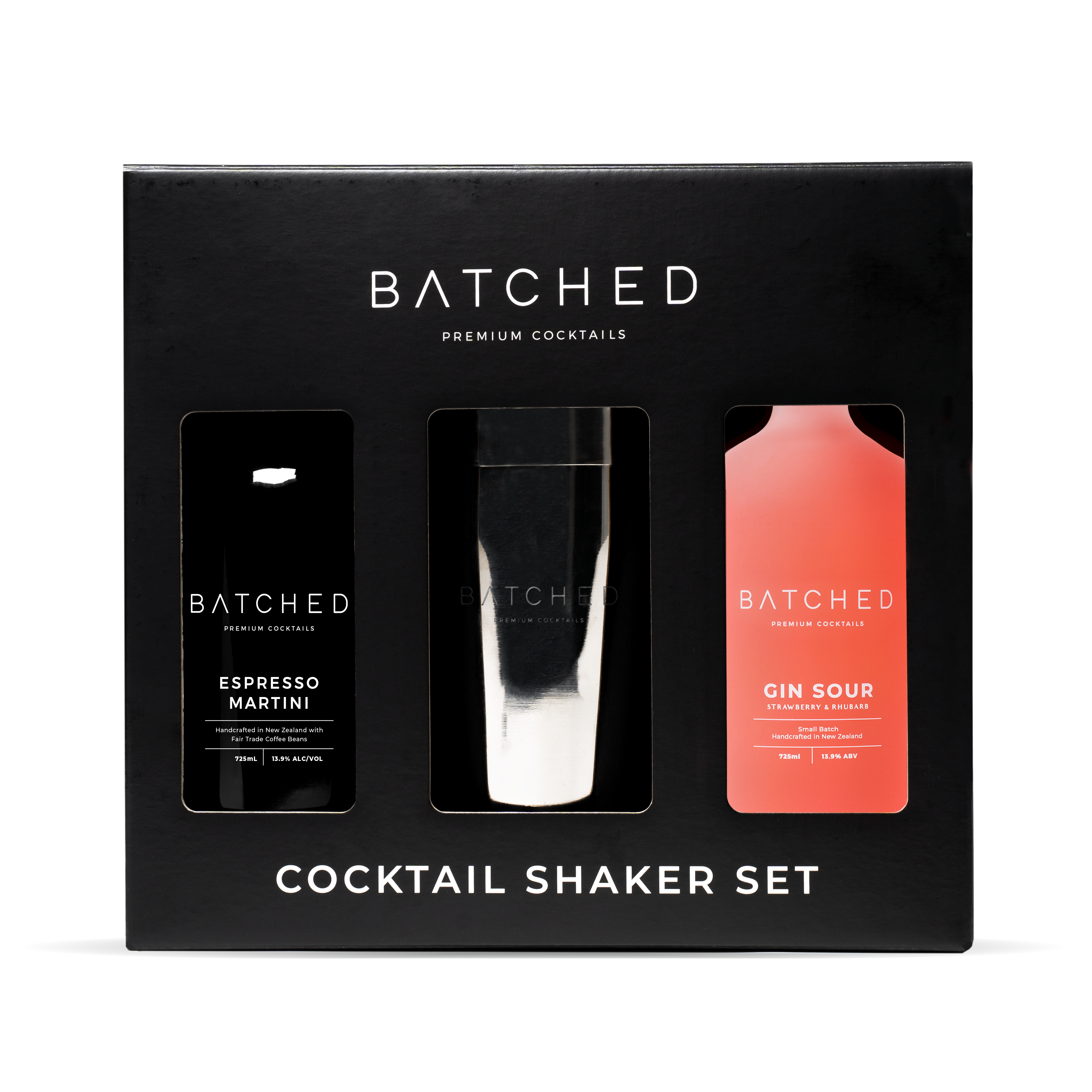 Batched Shaker Set in gift pack presentation