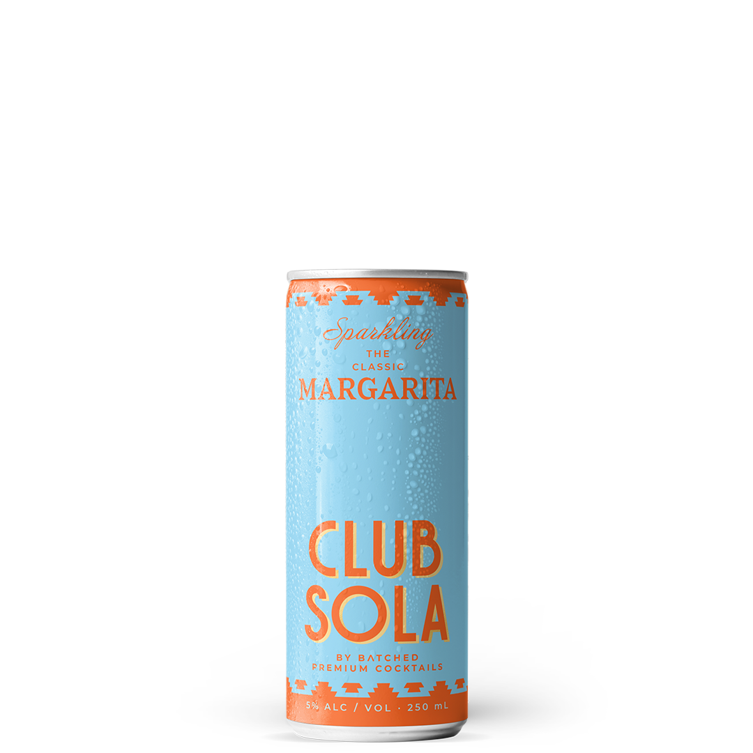 Single can of Club Sola with no background