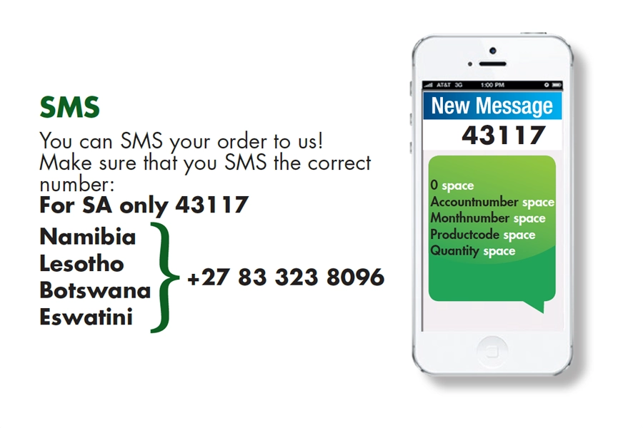 How to SMS your Justine order