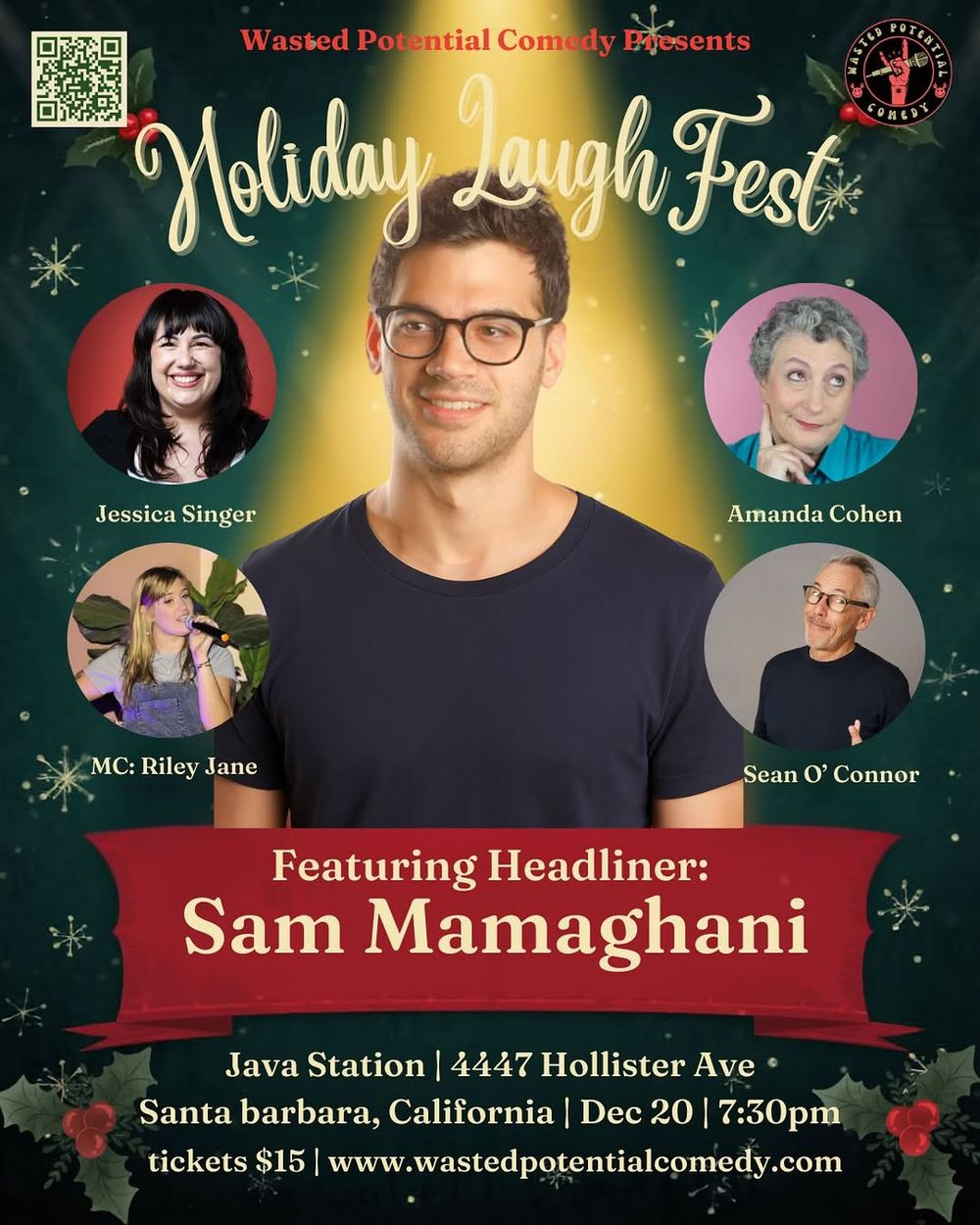 Wasted Potential Comedy Presents: A Very Java Station Holiday Comedy Show!
 Java Station, 