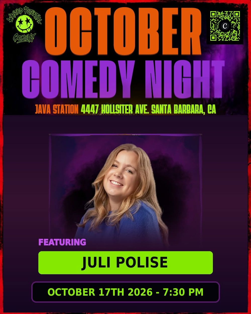 🎤 Meet @julipolise!

Juli is a stand-up comedian, content creator, and producer of Laugha