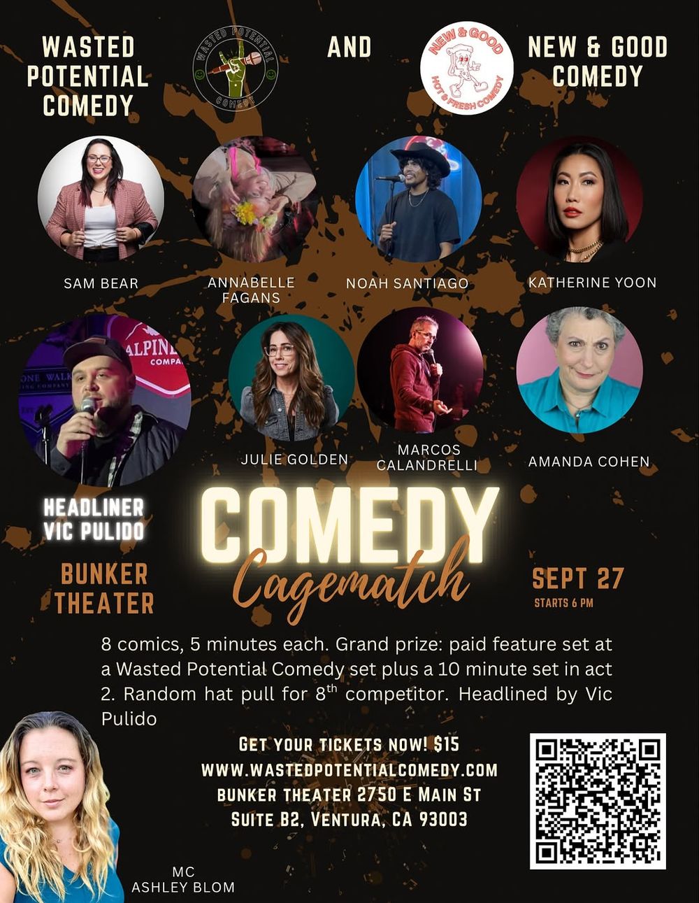 Coming September 27th: Comedy Cagematch 🥊When stand ups compete, you win! Tickets in bio.