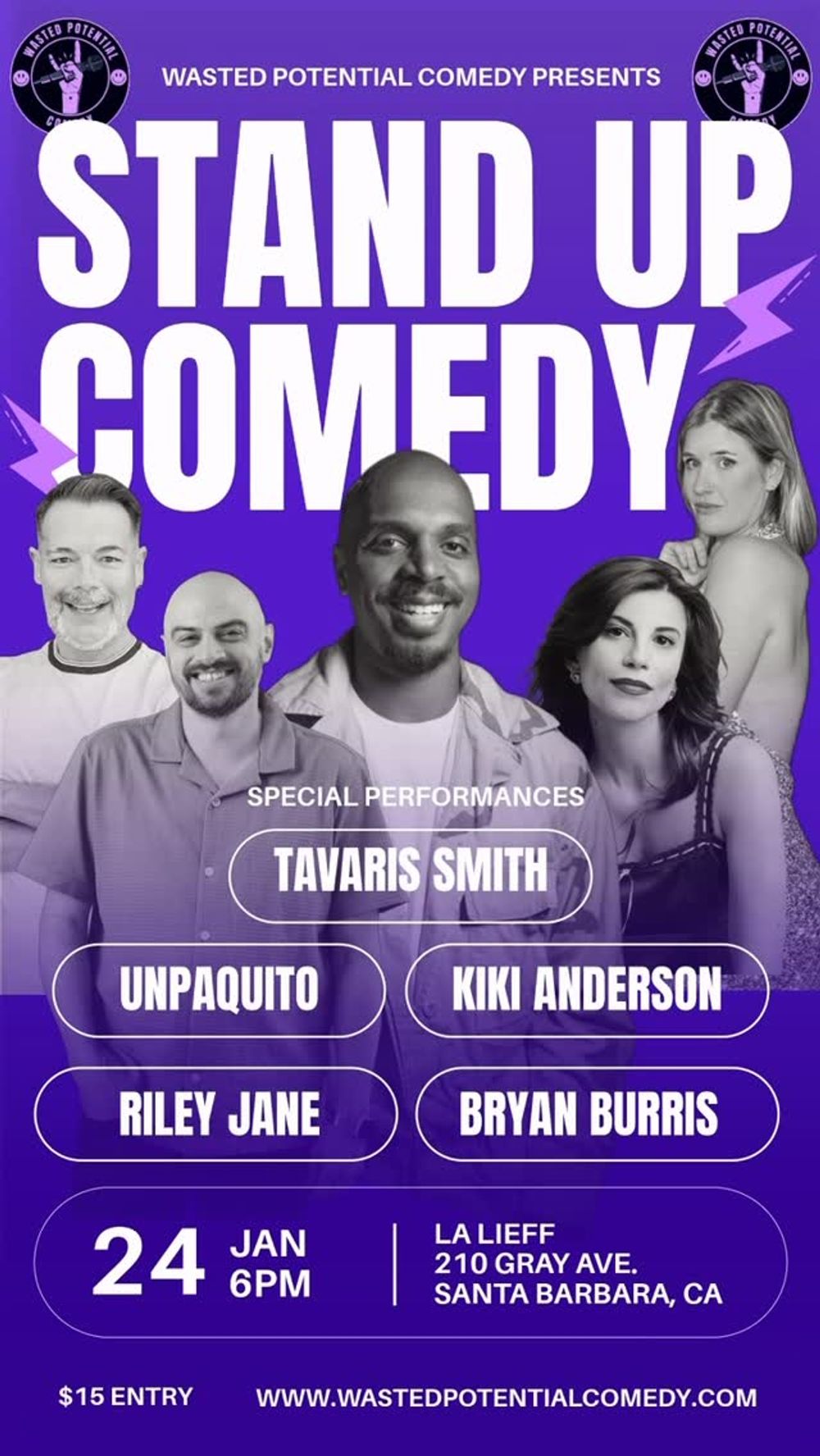 Your Saturday night plans just got better 🎤✨

Wasted Potential Comedy brings the Laugh Lo
