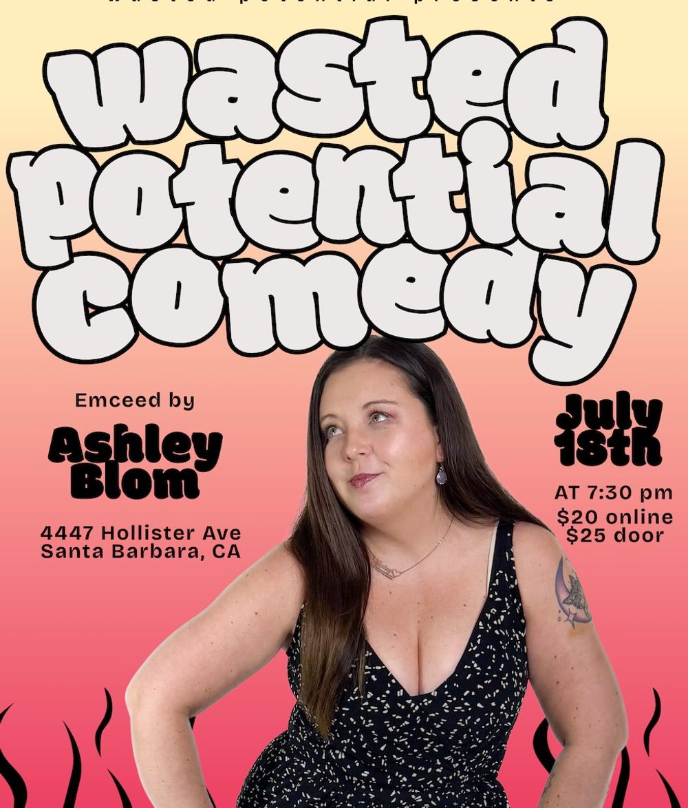 🎤 Holding it all together on July 18 is your host, Ashley Blom!

Ashley secured her comed