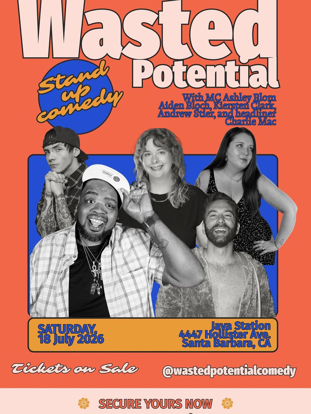 We’ve been excited about this one for a while.
Wasted Potential Comedy is back at Java Sta