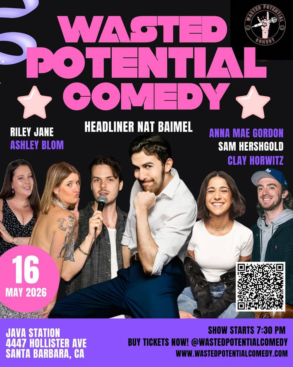 Santa Barbara, we’ve got a comedy night coming your way—and it’s a good one.

Wasted Poten