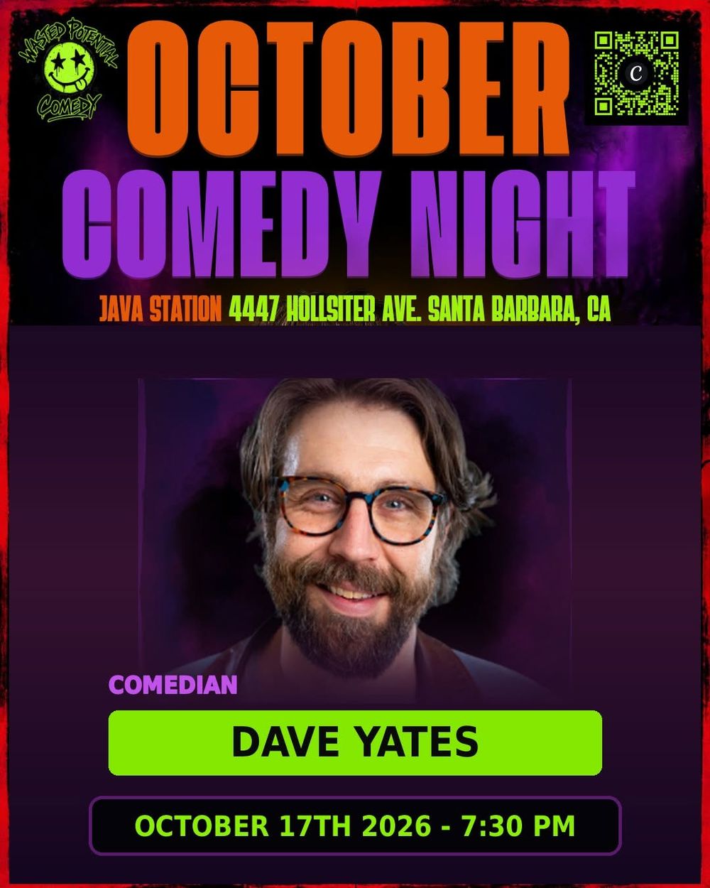 🎤 Meet @yatescomedy!

Comedian, writer, actor, and apparently a hot sauce entrepreneur be
