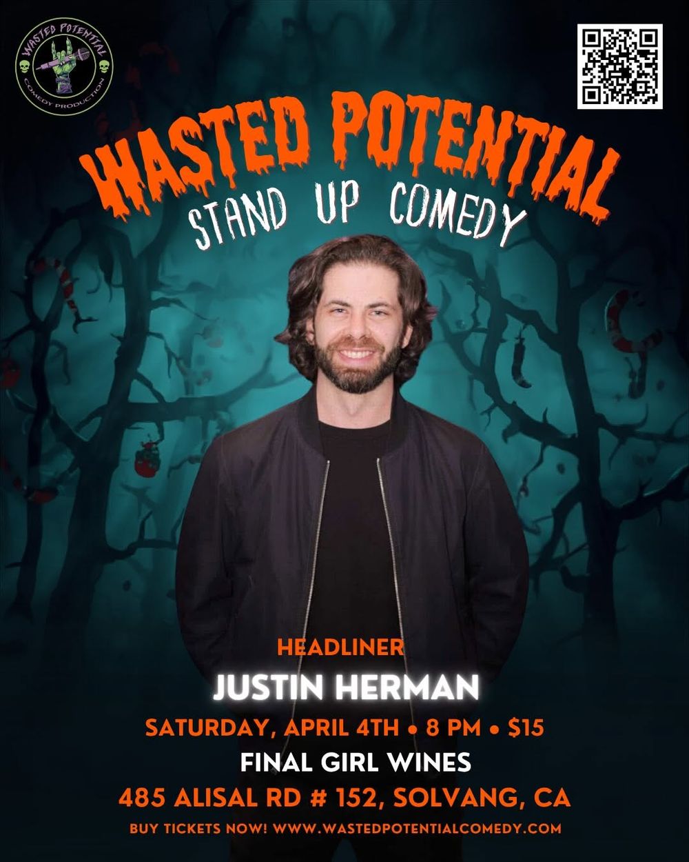 Solvang… you ready for this? 🍷 
Wasted Potential Comedy is taking over Final Girl Wines a