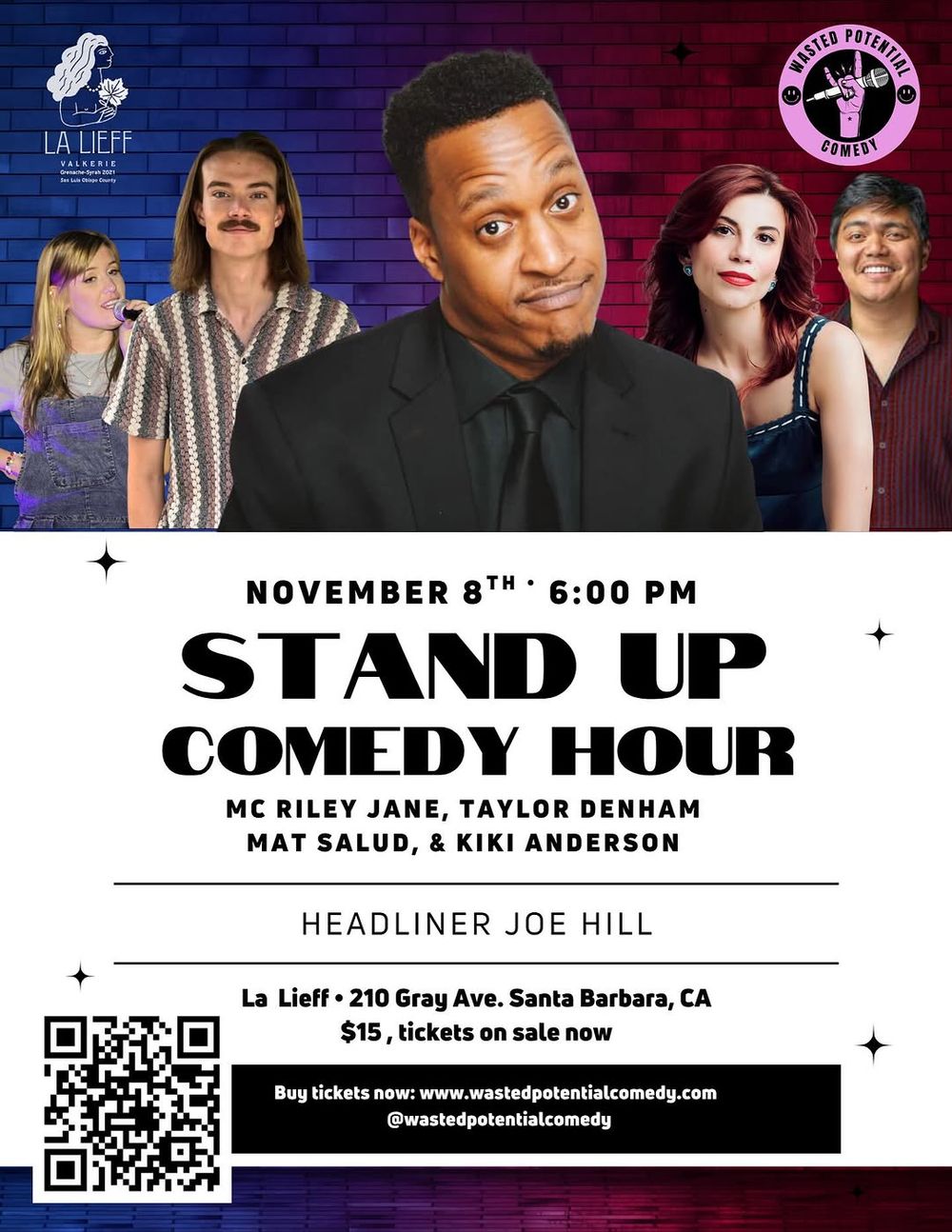 Are you ready for our next show?!

Comedy Hour at La Lieff Winery – Santa Barbara put on b