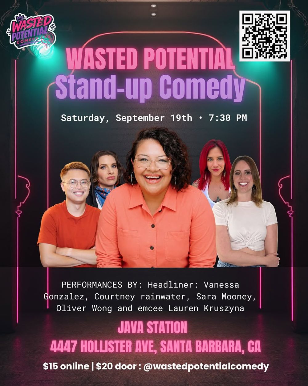 Are you bored in Santa Barbara? Of course you are! Come see some hilarious comedians Septe