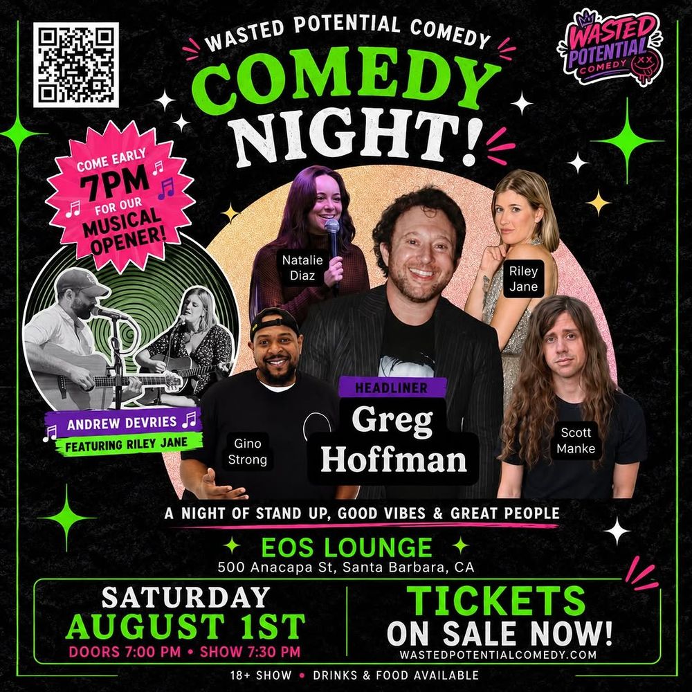 🎤 Santa Barbara, we’re taking over EOS Lounge!

Join us Saturday, August 1 for a stacked 