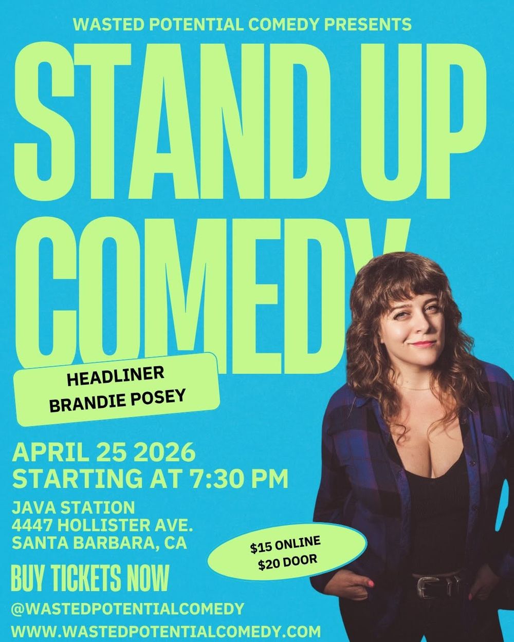 If you’ve been meaning to get out of the house, this is a good excuse.

There’s a comedy s
