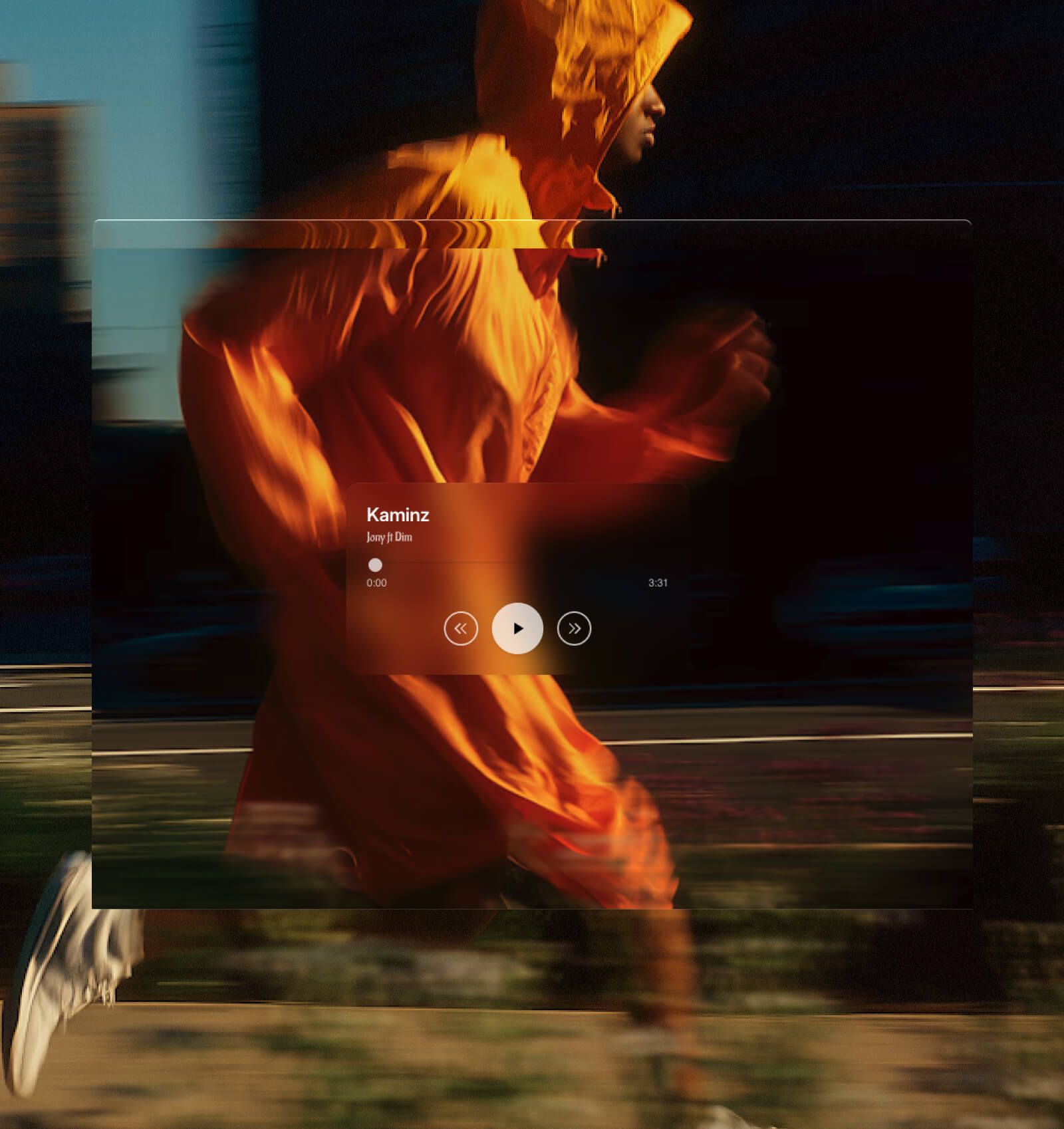 Glassmorphic Player