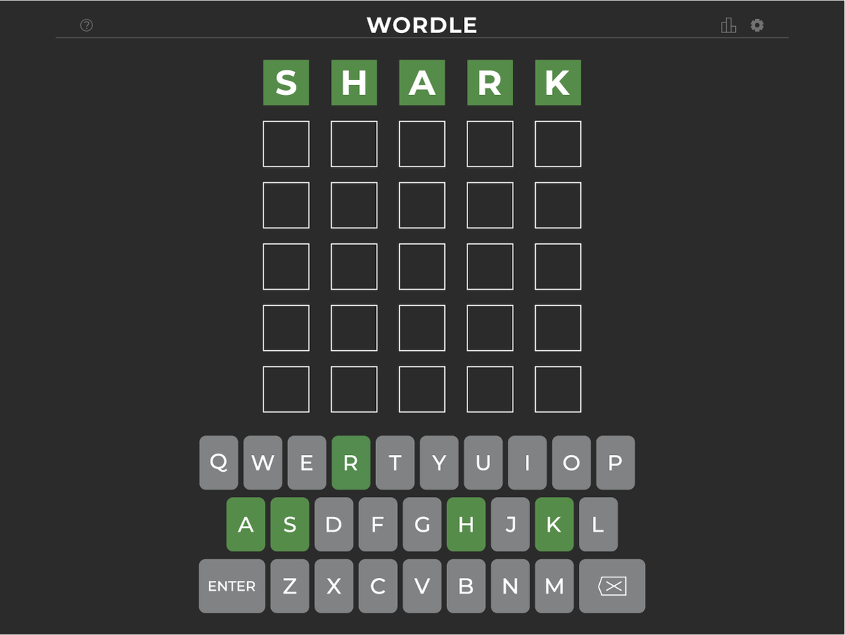 Graphic showing the wordle website with 