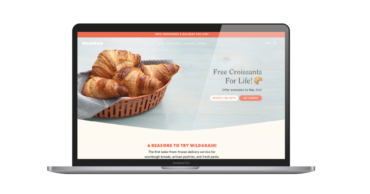 website design inspirations for food ecommerce