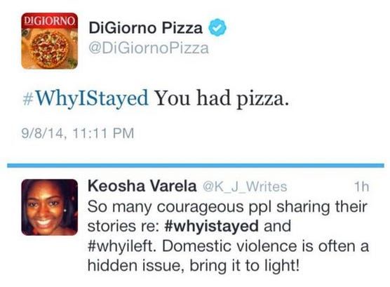 diGiorno why i stayed tweet