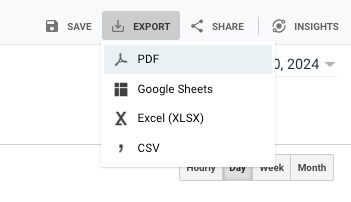 Google Analytics Universal (UA) backups - PDF backup option