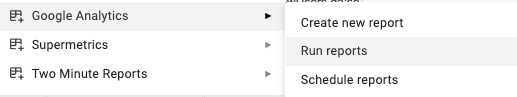 google sheets add-on to process backup report