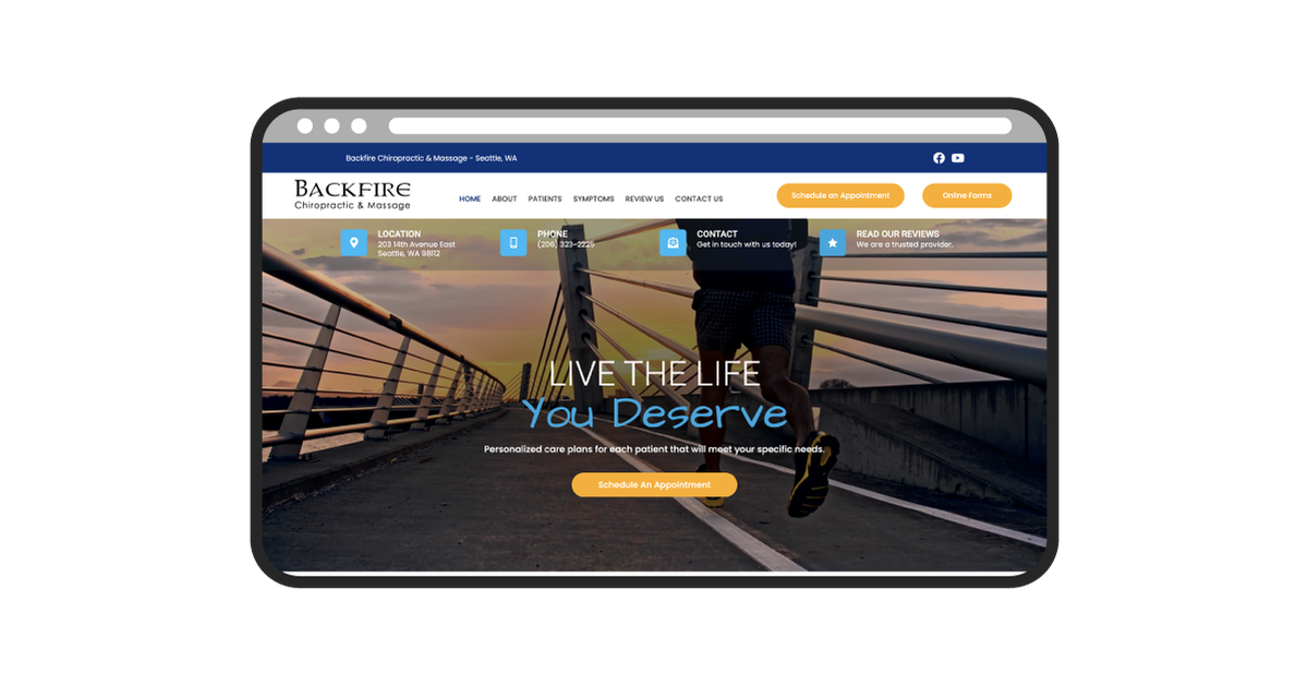 backfire chiropractic website