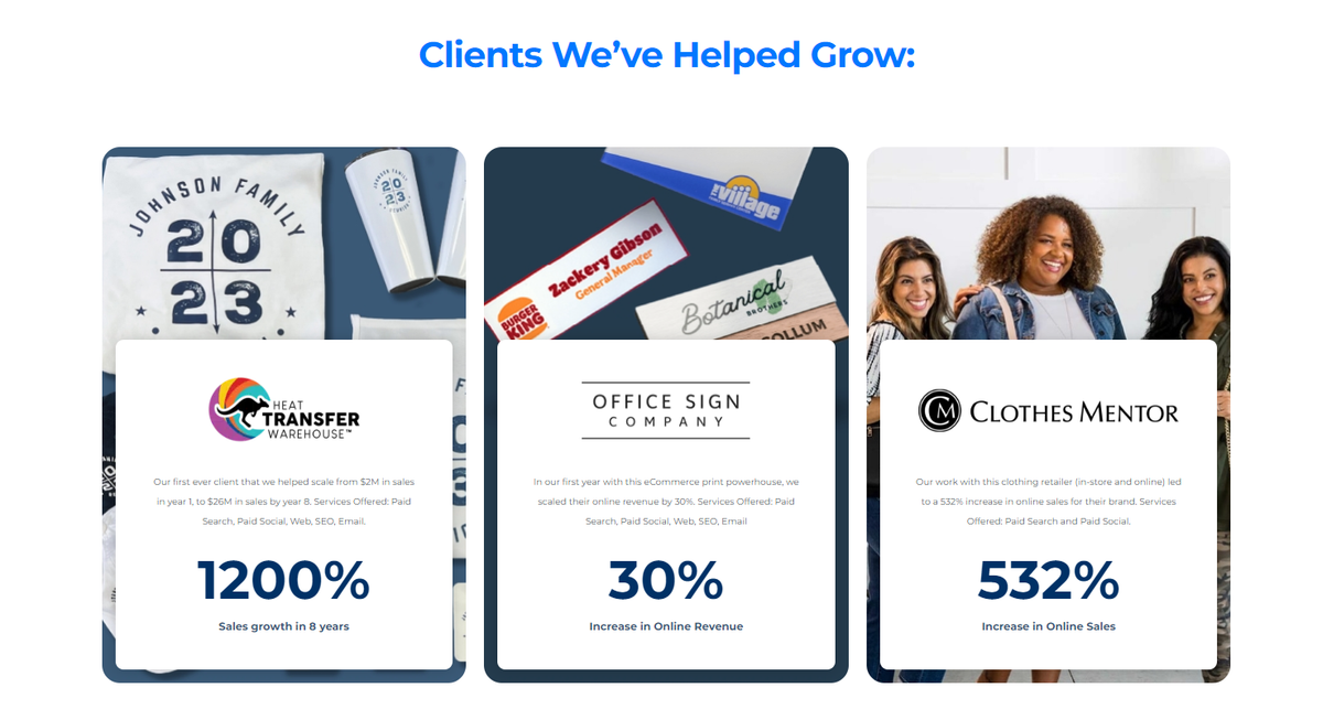 social proof on landing page